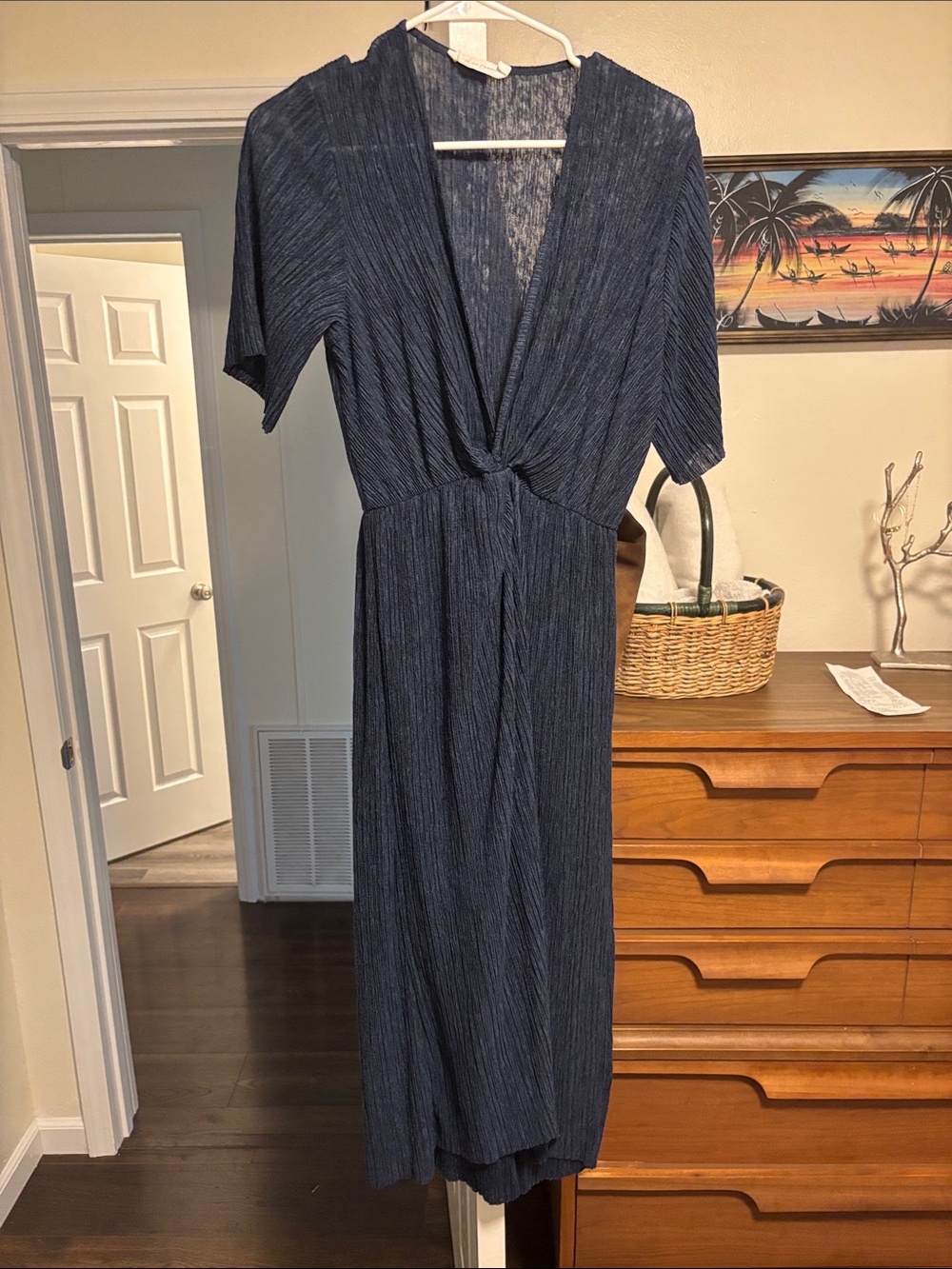 All in favor navy blue dress